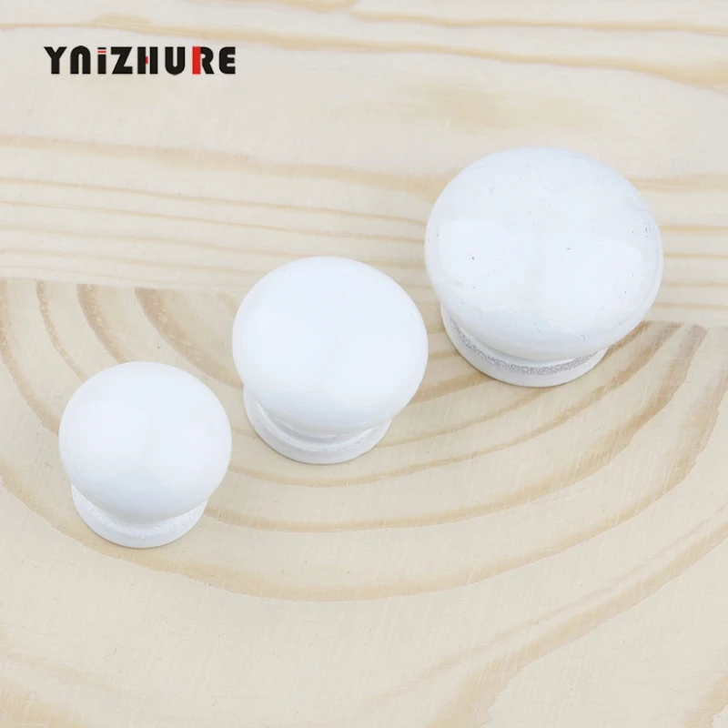 Деревянная ручка Logism из экологически чистого белого лака ручки для мебели