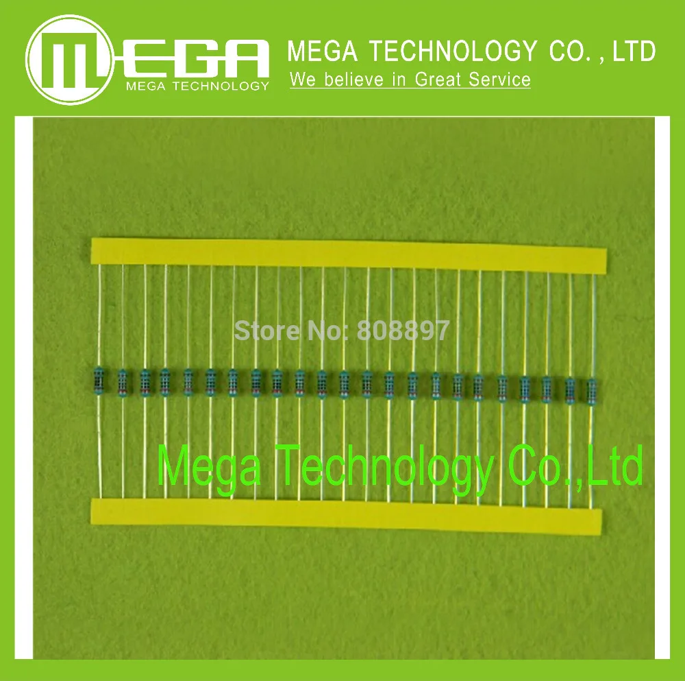 1000 шт. металлопленочные Резисторы 1/4 Вт 1KR 1K 1 кОм Ом 0 25 1%|metal film resistor|film resistors1k 1/4w |
