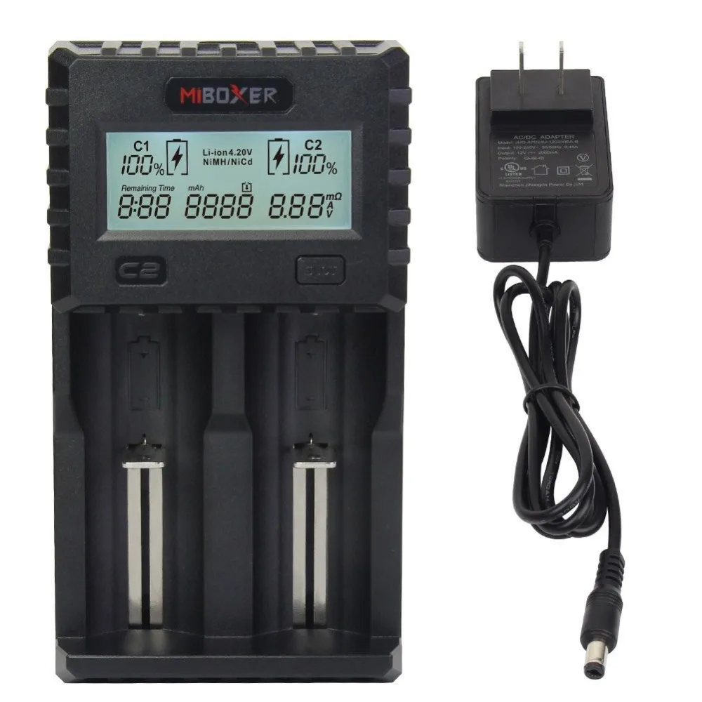 ЖК C8 C2-6000 C2-3000 C4 дисплей Li-Ion LiFePO4 Ni-MH Ni-Cd AA AAA 21700 20700 26650 17670 RCR123 MiBOXER 18650 зарядное устройство - Цвет: C2-3000