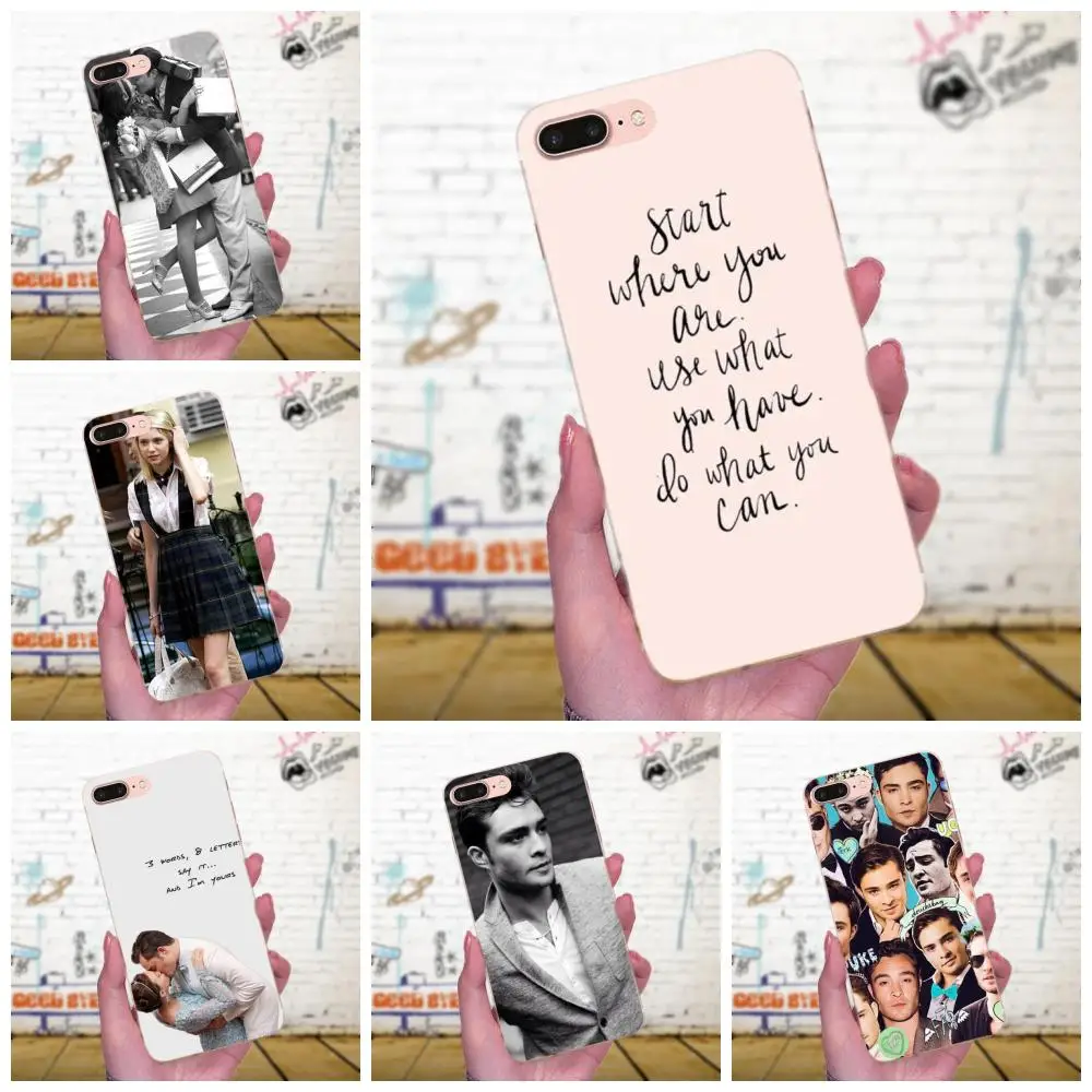 Классический мобильный телефон Gossip Girl Blair и Chuck высококачественный чехол для Apple