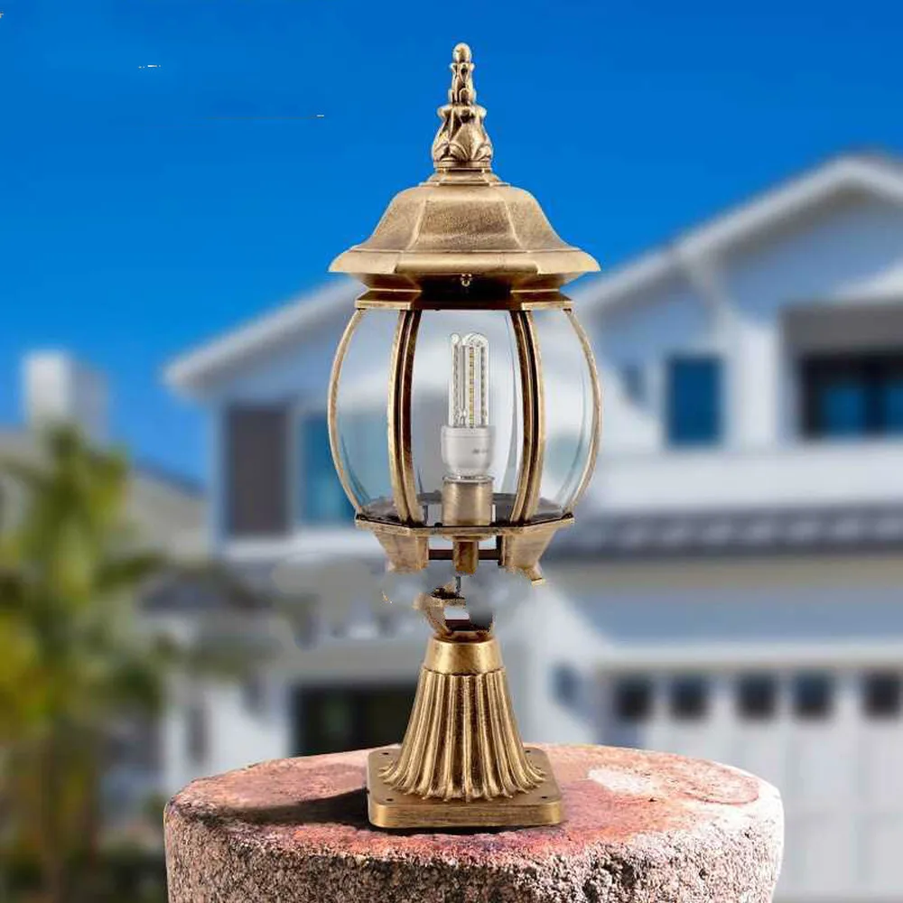 

European outdoor lamp back to ancient door post lights house lamp garden wall lights villa wall lamp LU8091830