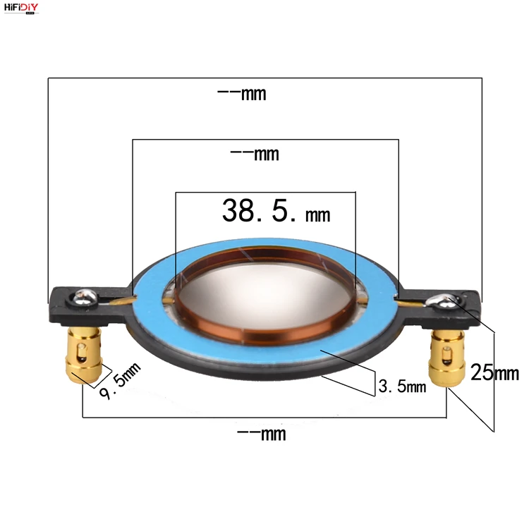 HIFIDIY LIVE 34,5 38 44,5 51,5 72 74 ядро твитеры звуковая катушка мембрана титановая пленка ВЧ динамик ремонт аксессуары diy запчасти - Цвет: 38.5