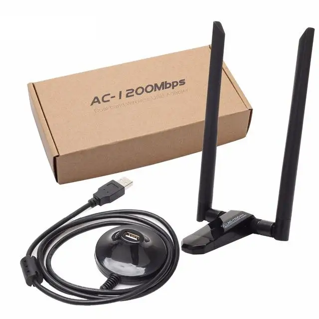 Беспроводная сетевая карта USB 1200 Мбит/с USB3.0 двухдиапазонный 2 4G и 5 8G Wifi приемник