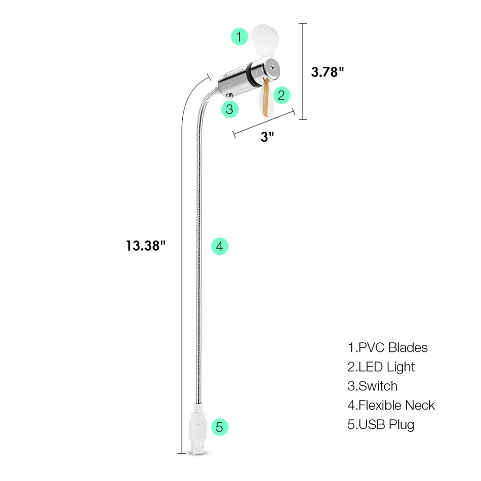 Digoo DIY RGB LED Programmable USB Fan &amp Real Time Cooling Flashing Clock Colorful Display With Flexible Gooseneck Summer | Электроника
