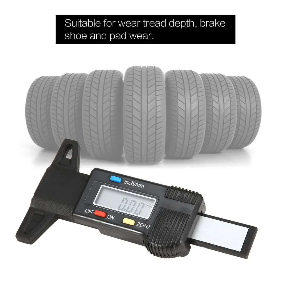 Цифровой глубиномер штангенциркуль измеритель Глубина рисунка протектора