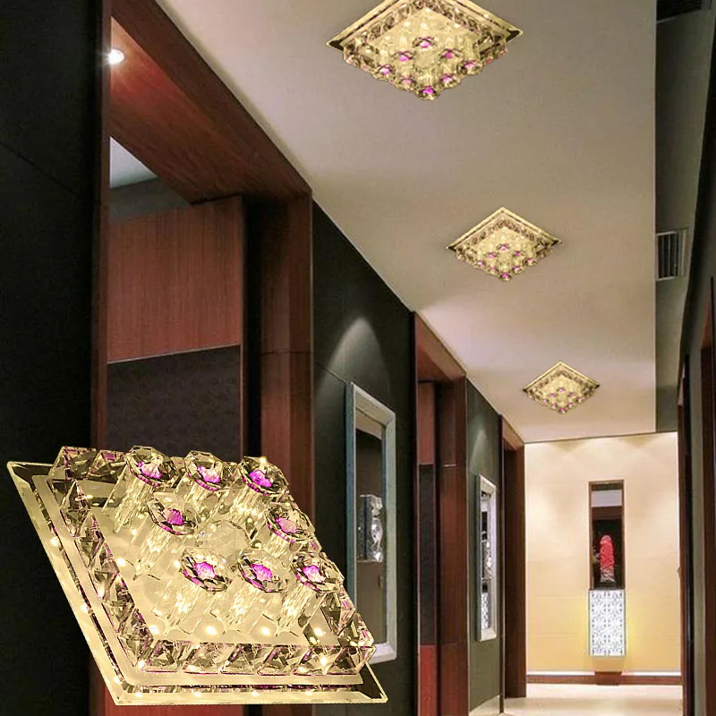Светильник светодиодный потолочный 12 Вт со стразами|crystal led ceiling light|led light modernceiling