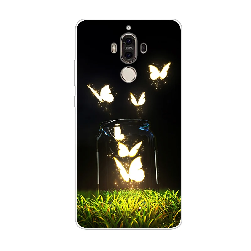 Case For Huawei Mate 9 Mate9 5.9 Inch Soft Tpu Transparent Printing Drawing Silicone Phone Cases Cover |