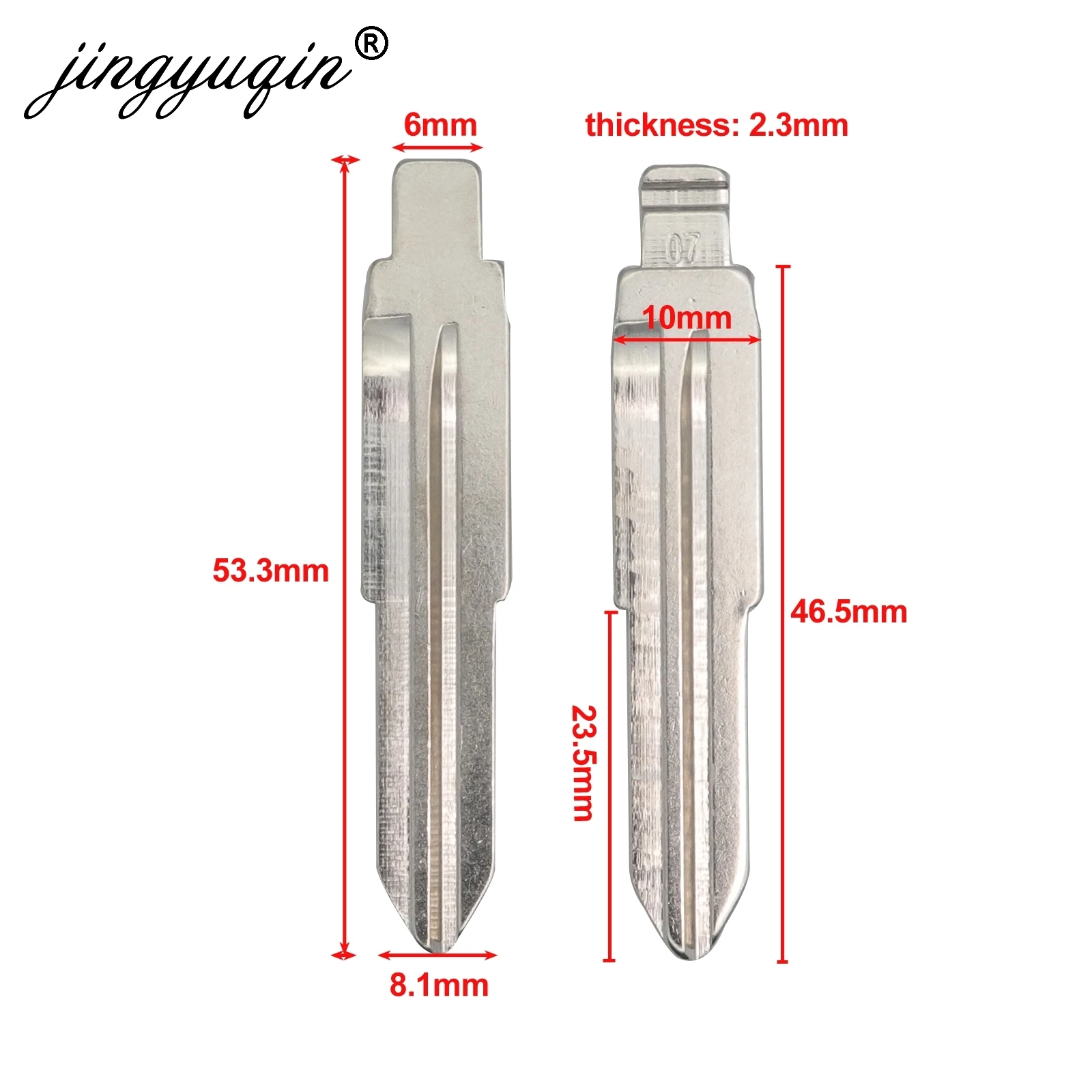Jingyuqin 15 шт./лот #07 правый необработанный откидной дистанционный Автомобильный
