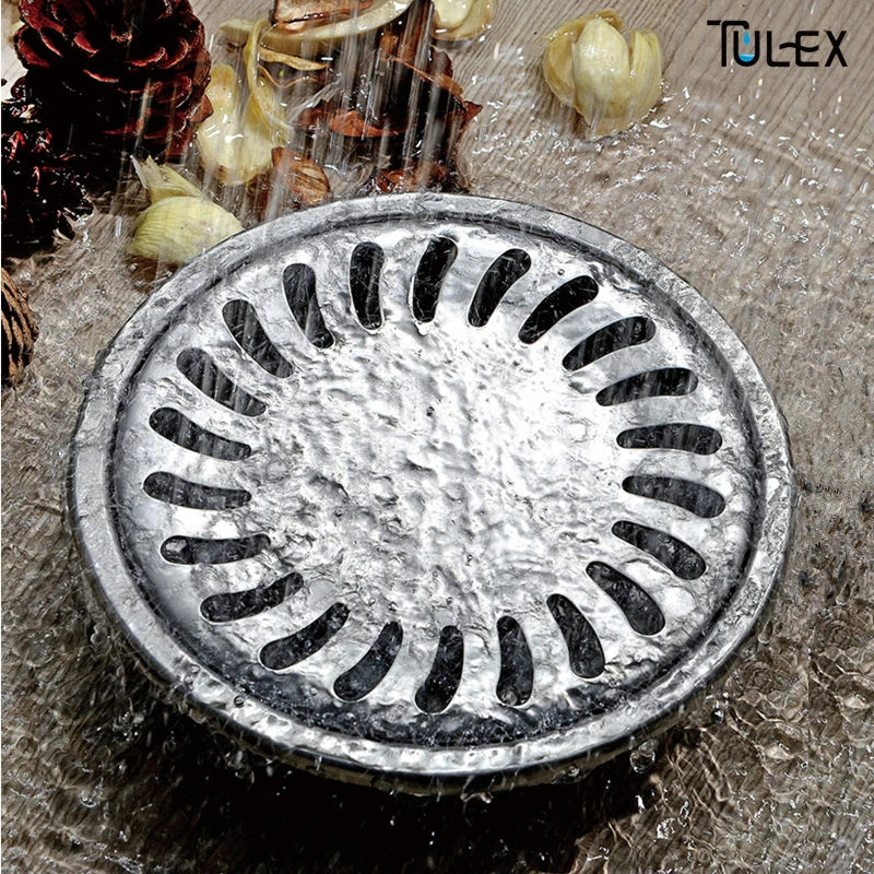 TULEX нержавеющая сталь Круглый анти запах слив для пола ванная комната невидимый