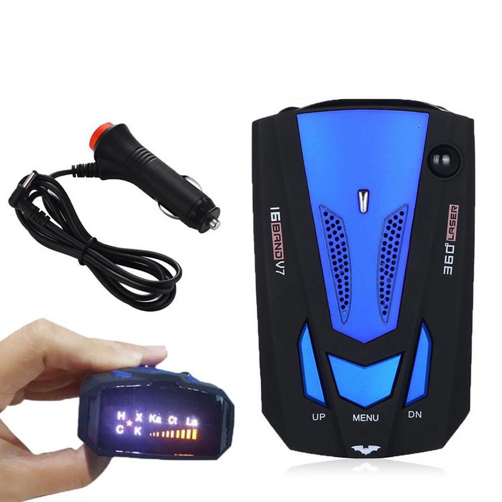 

Auto 360 Degree for Vehicle Car Parking Sensor System Anti Radar Detector V7 Speed Voice Alert Warning Scanning LED Display