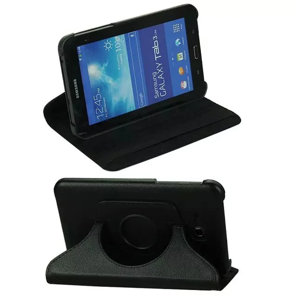 Вращающийся на 360 градусов чехол-подставка из искусственной кожи для Samsung Galaxy Tab3 7