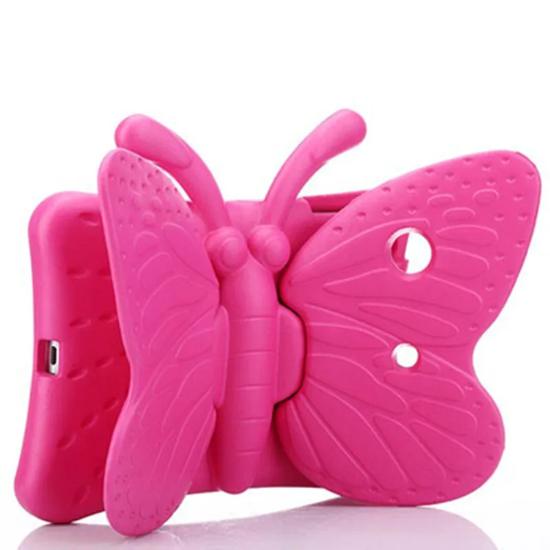 Kids Case For iPad Mini 2 3 4 5 Tablet Cover ipad mini 234 7.9&quotNon-toxic Cartoon Butterfly EVA Shockproof Stand Shell | Компьютеры и