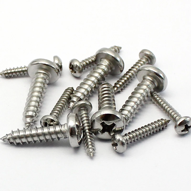 304 Stainless Steel Standoff Phillips Pan head round Self-tapping ISO7049Wood Small laptop Micro Screw Set M2.2M2.6M2.9M3.5 |