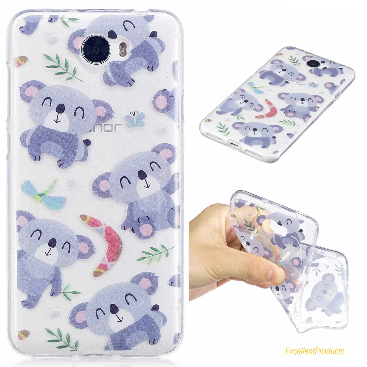 For Huawei Y5 II Case Flower cactus horse Cat Cover Soft TPU IMD design Coque Capa Fundas |