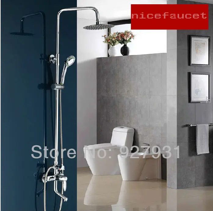 New Chrome Brass Bathroom Shower Bath Faucet With Head And Handle | Дом и сад
