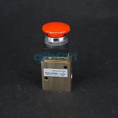 Пневматический Механический клапан JM-06A G1/4 &quot 2 позиции 3 направления красная