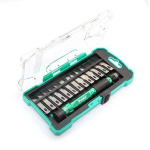 ProsKit PD-398 Набор ножей с алюминиевой ручкой + 13 сменных лезвий, компактная коробка, отличный набор ножей