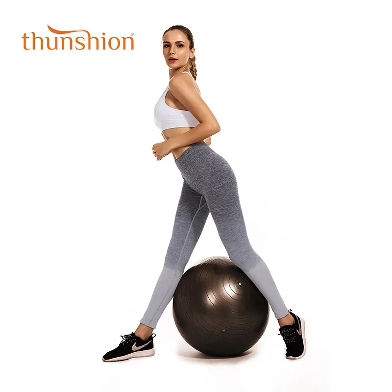 Thunsion, женские штаны для йоги, длина по щиколотку, для фитнеса, спортзала, градиентные, Спортивные Леггинсы, штаны для бега, быстросохнущие, штаны для тренировок для женщин