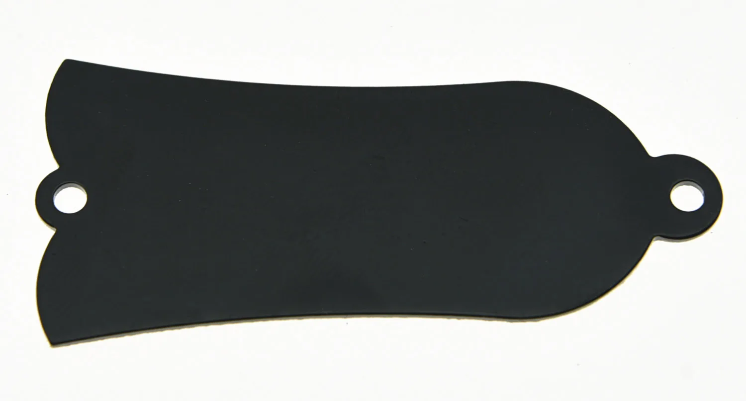 

Metal Guitar Blank 2 Holes Truss Rod Cover Fits LP SG Black