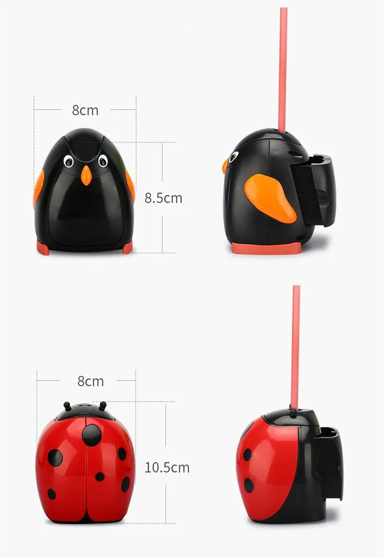 Автоматическая электрическая точилка для карандашей Kawaii с животными, механический станок для резки карандашей, подарок на день рождения, школьные канцелярские принадлежности