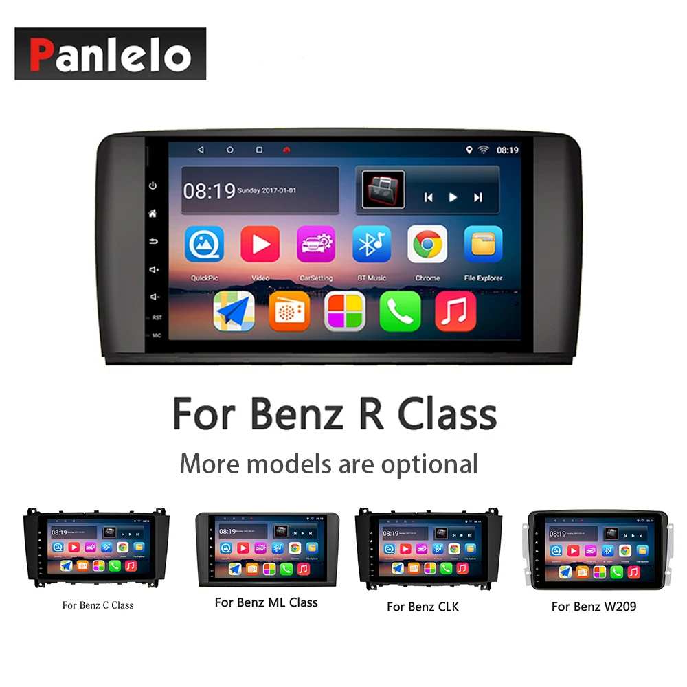 Panlelo Android7.1 Navigation For Benz C S R E Smart B200 ML CLK W209 Mirror Llink Auto Radio Quad Core BT SWC 1GB RAM 16GB ROM |
