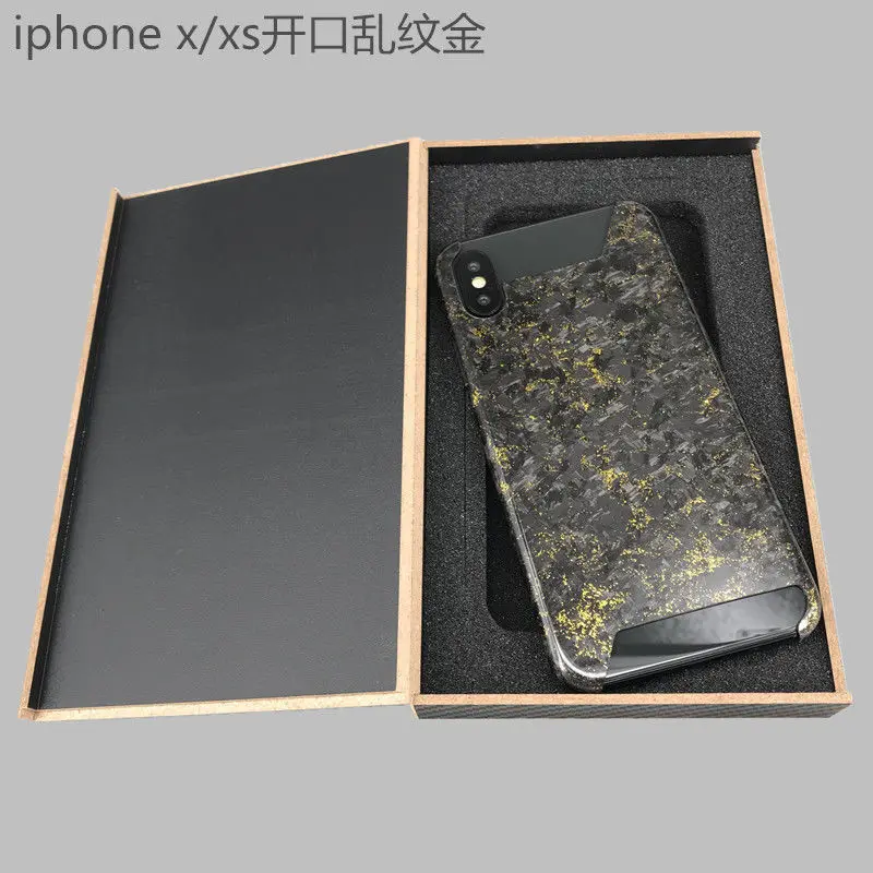 IPH X XS Color 3 Кованые композитного углеродного волокна мобильный чехол для телефона чехол для iPhone х/XS/7/8 plus - Цвет: IPH X XS Color 3