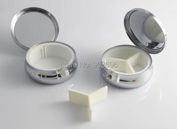 10 шт. бронзовые металлические коробки для таблеток круглая коробка хранения DIY