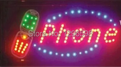 

Phone repair led shop signs CHENXI New 10X19 Inch Graphics Animated motion Running phone shop Led neon open sign