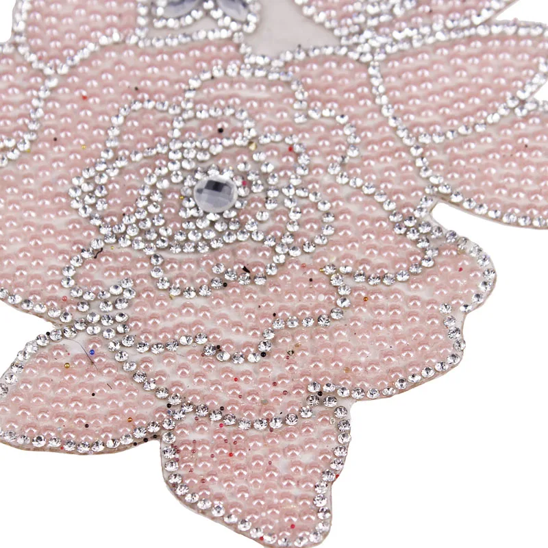 1 шт. наклейки для украшения одежды с цветами и кристаллами из горного хрусталя