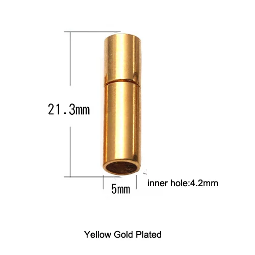 Штыковые застежки из нержавеющей стали с отверстием 4 2 мм для кожаных шнурков