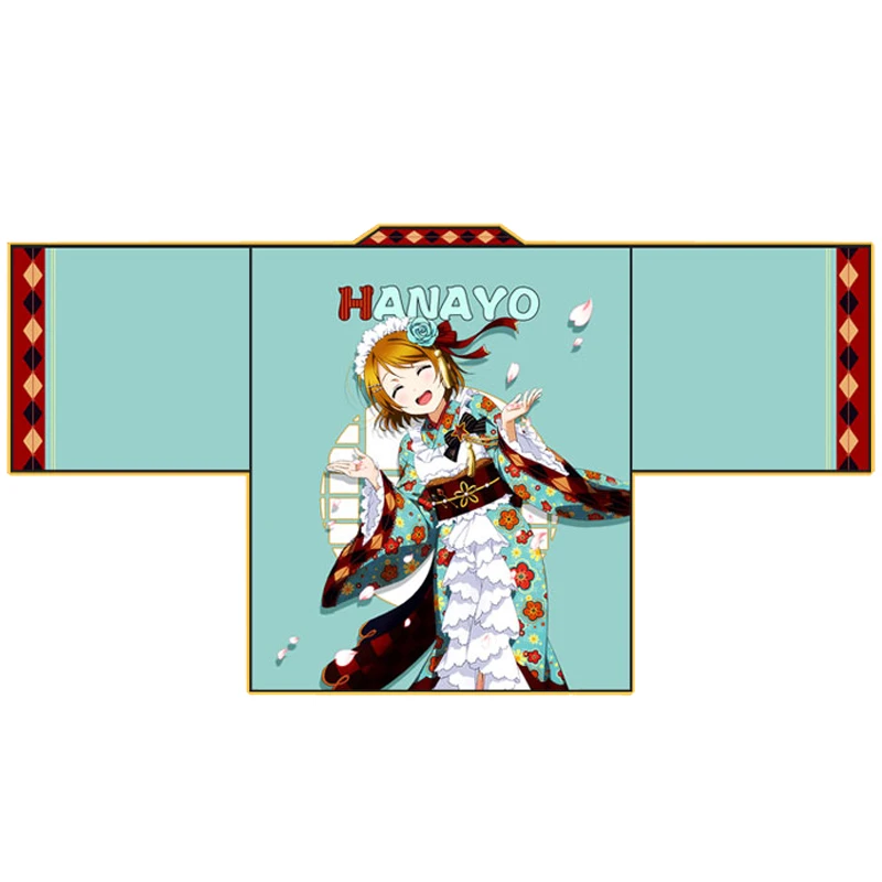 Японское повседневное кимоно юката LoveLive! Taisho Awaken напечатаны Haori Косплей Костюм Love Live Minami Kotori для мужчин и женщин плащ