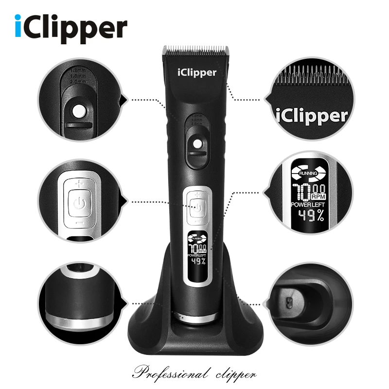 Iclipper волос триммер A10 машинка для стрижки Перезаряжаемые 2000 mAh вырезать