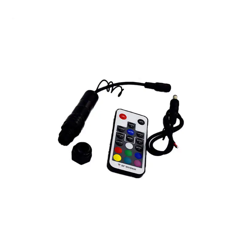 Westbay 2 Вт DC12V RGB светильник источник боковой светящийся оптоволоконный светильник двигатель 18key RF удаленный автомобиль использование для домашнего использования украшение автомобиля - Испускаемый цвет: DC plgu