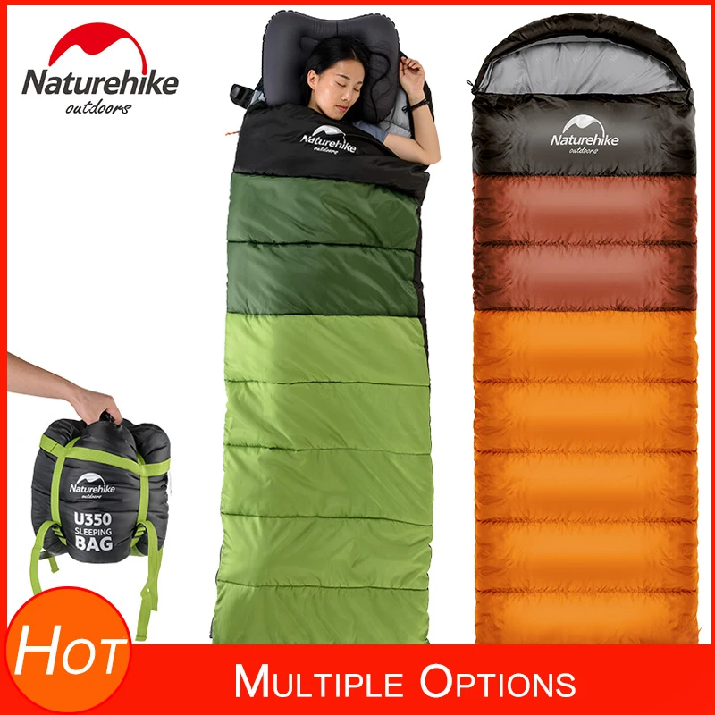 Naturehike спальный мешок для альпинизма, легкий и удобный спальный мешок с капюшоном для походов, походов, путешествий на открытом воздухе