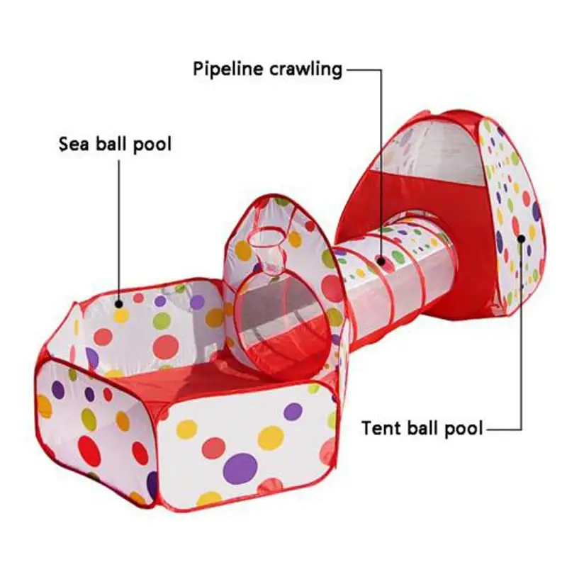 Детский манеж 3 в 1 детский тент для ползания огромный разноцветный бассейн с