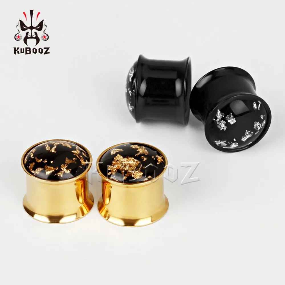 Wholesale Price Double Horn Stainless Steel Ear Plugs Tunnels Piercing Gauges Expanders Body Jewelry Earring Stretchers 40PCS | Украшения и