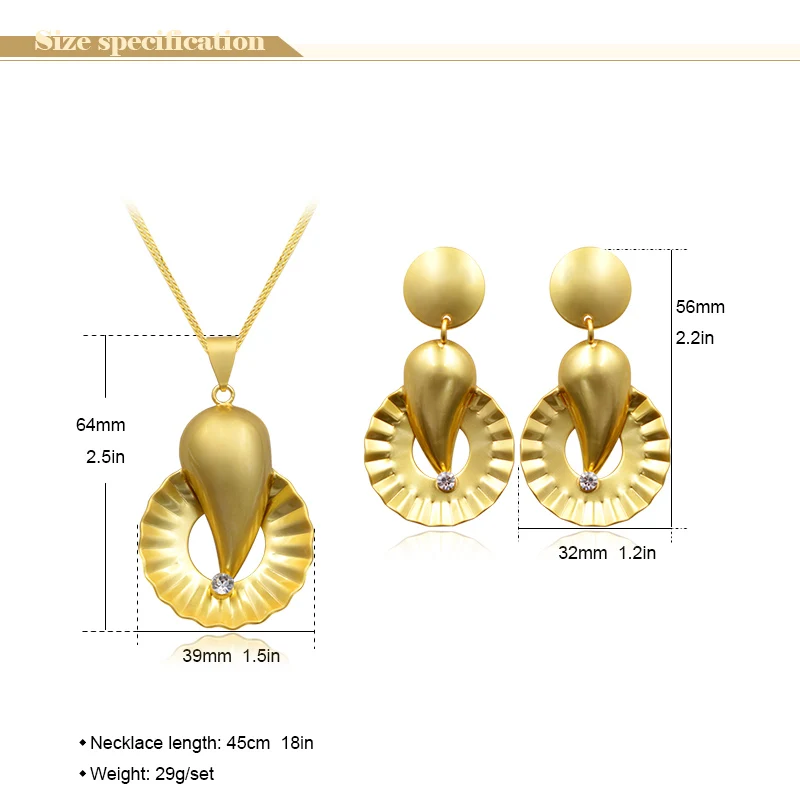 Ювелирные изделия Sunny Jewelry модные ювелирные 2021 женские серьги подвеска ожерелье
