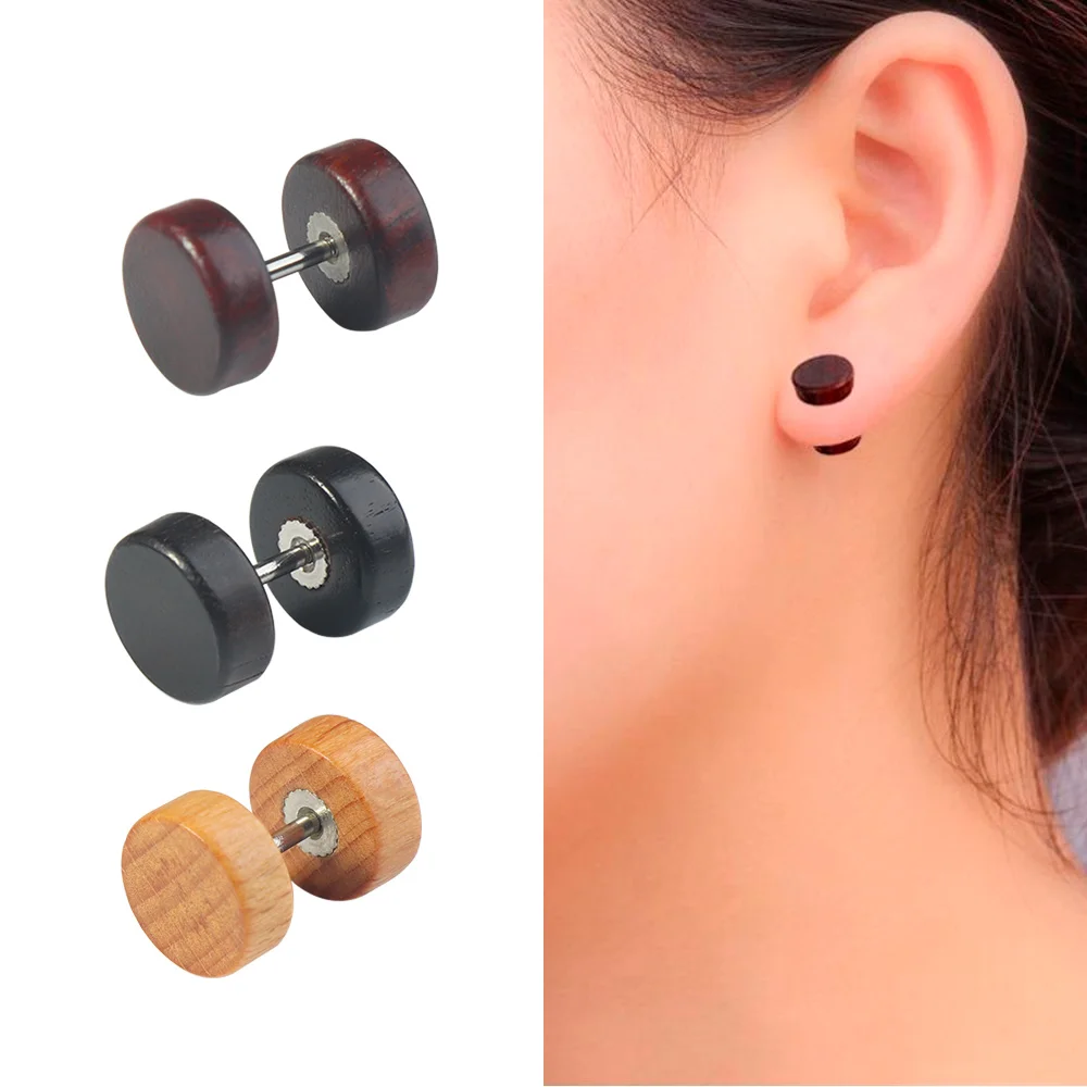 Серьги гвоздики из нержавеющей стали для мужчин и женщин изделия пирсинга