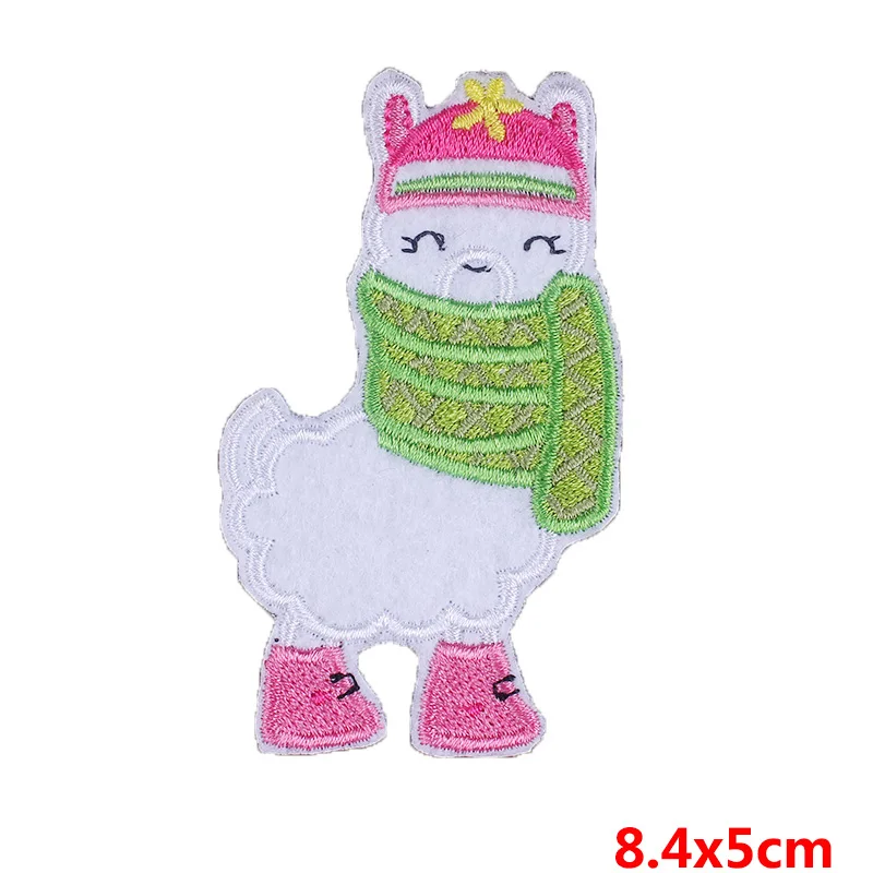 Милые Мультяшные патчи Pulaqi с альпакой термоклейкие нашивки для одежды футболки