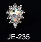 JE235-10pcs 10 шт./лот, прозрачные Блестящие Стразы для ногтей, Хрустальные стеклянные камни, сделай сам, стразы, инструмент для маникюра, украшения для ногтей, 3D подвеска, ювелирное изделие - Цвет: JE235-10pcs