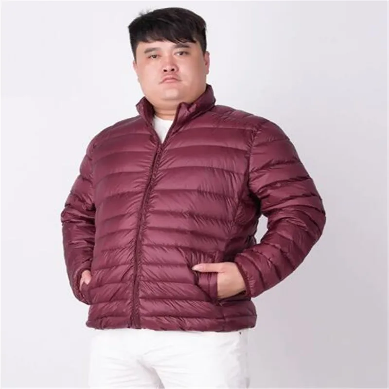 Бренд плюс 5XL 6XL 7XL ультра легкий пуховик мужской большой размер Мужская Легкая