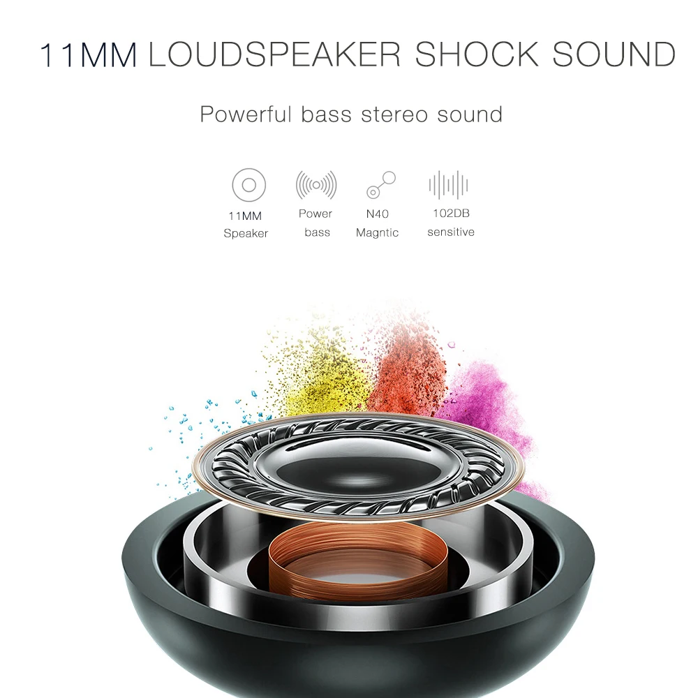 LYMOC Q5 Bluetooth наушники спортивные беспроводные наушники 48Hrs Talktime шейные Стерео гарнитуры для бега для iPhone samsung huawei