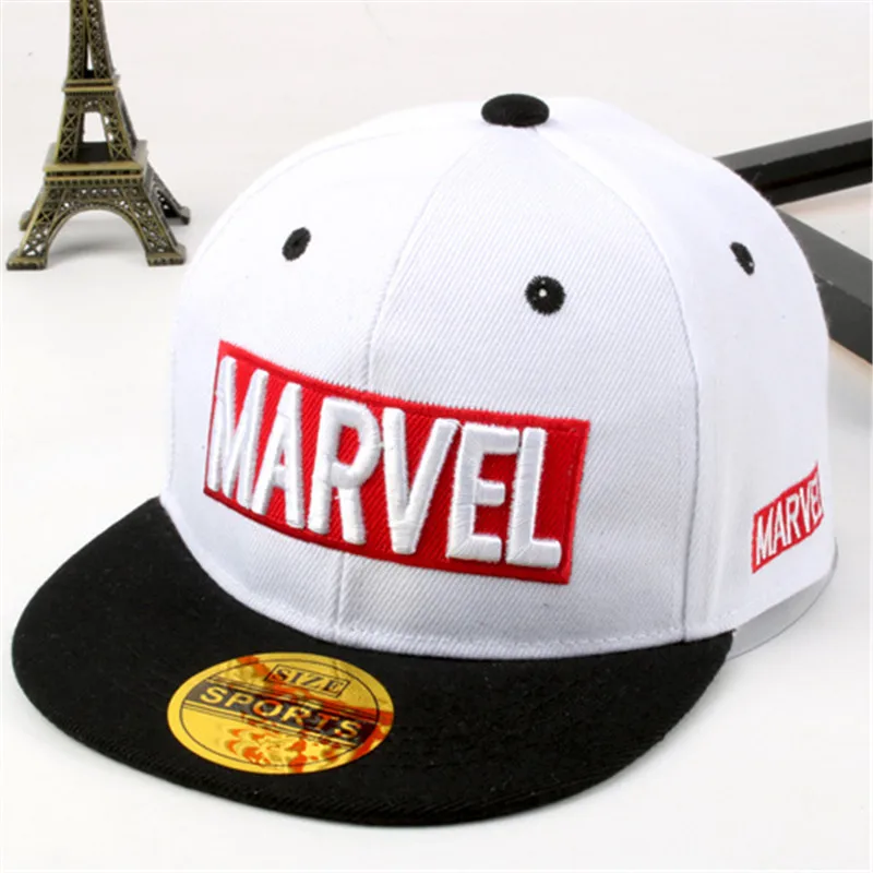 Новинка 2019 года детская шляпа Marvel с надписью MARVEL в стиле хип-хоп Кепка для