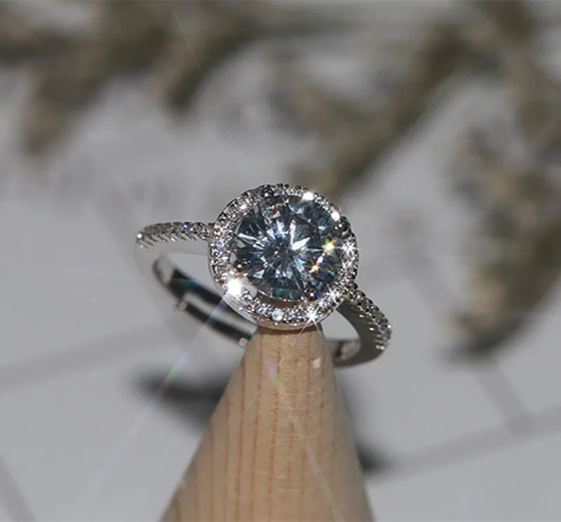 18 K 750Au Золотое кольцо с бриллиантом Moissanite D color VVS с национальным сертификатом MO-00107-01