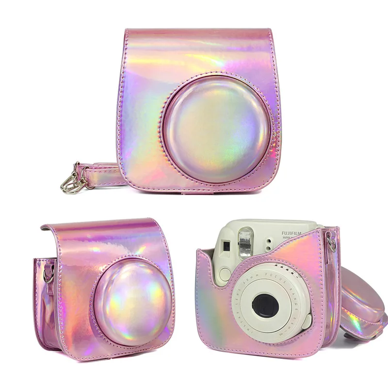 Fuji Fujifilm Instax Mini 9/8 чехол для камеры водонепроницаемый из искусственной кожи сумка с плечевым ремнем, 96 карманов фотоальбом