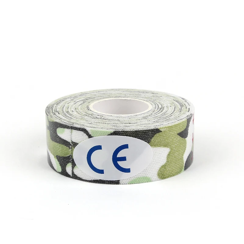 2.5cm green camo 5 см* 5 м Kinesiotape бинт эластичный клей мышцы ленты Футбол кинезиологии ленты спорт лентой первой помощи - Цвет: 2.5cm green camo