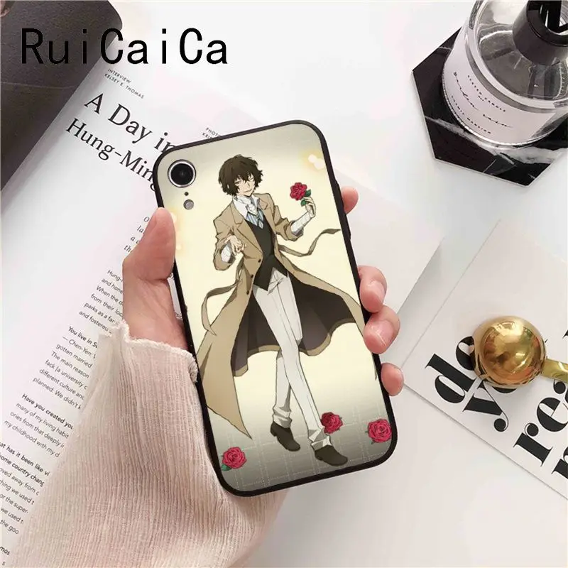 Чехол Ruicaica Japan anime bungou stray dogs дазай Осаму для iPhone 8 7 6 6S 6Plus X XS MAX 5 5S SE XR