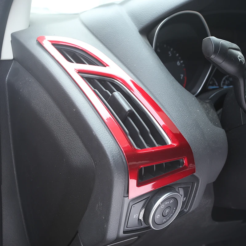 Three styles of ABS Air Conditioning Vent Sequins Air Conditioner Vents Sticker for Ford Focus 3 4 2012 2013
