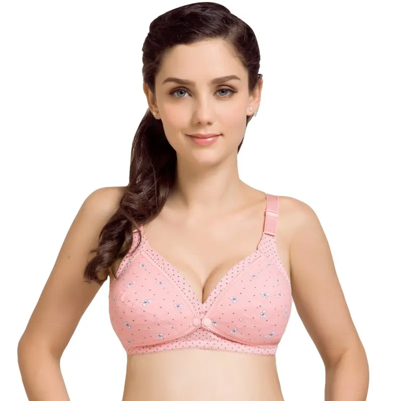 Хлопковое нижнее белье для кормящих матерей с эффектом пуш ап|underwear maternity|bra bluebra