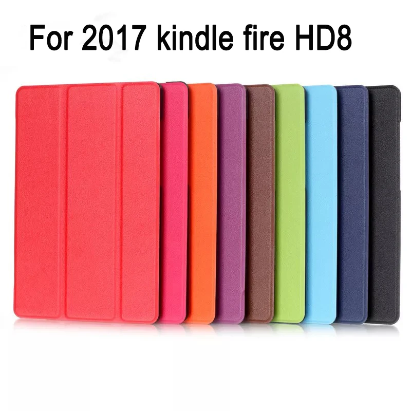 Potective PU кожаный чехол для 2017 kindle fire HD8 планшет с Alexa Amazon Kindle Fire HD 8 Смарт Флип